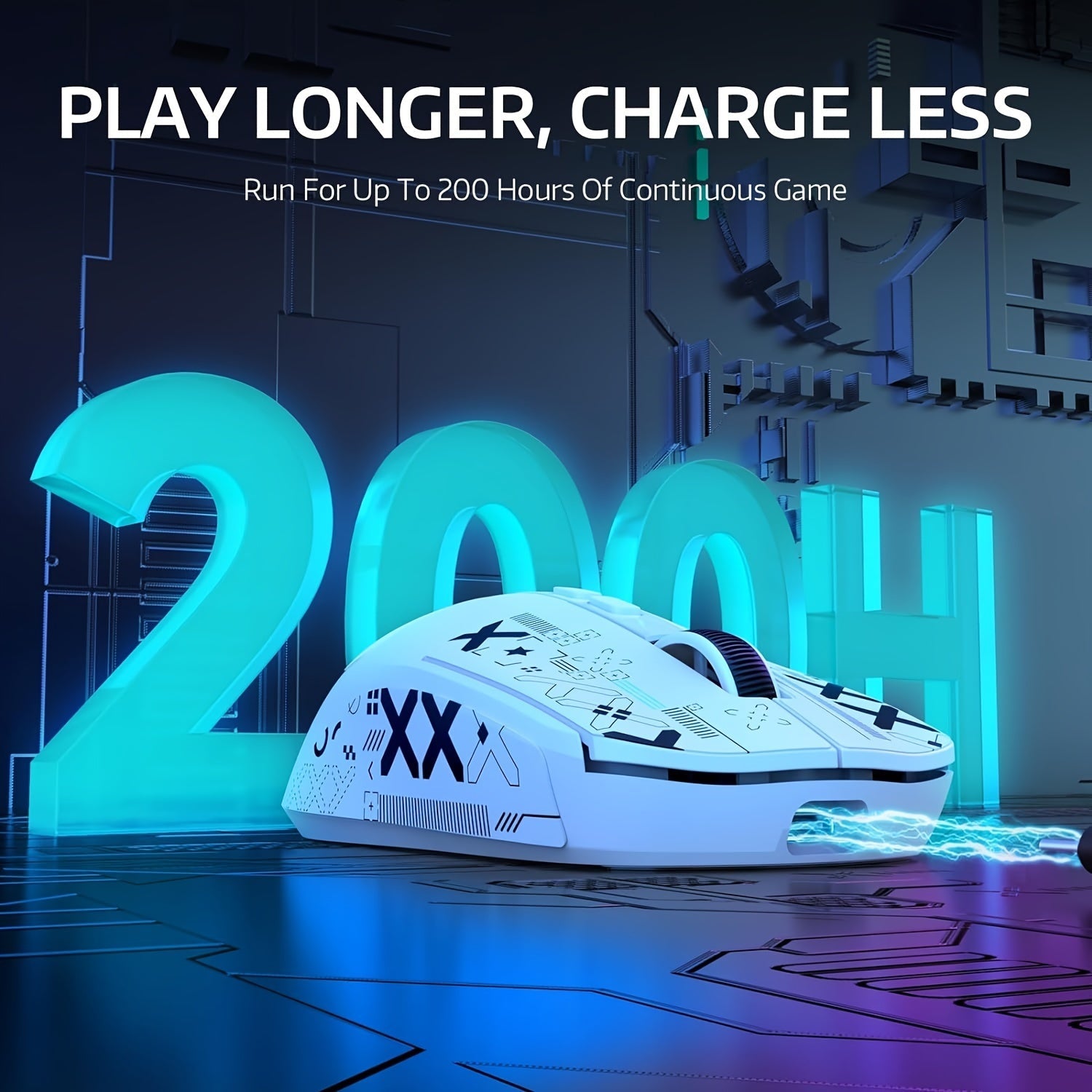 ATTACK SHARK X6 49g SUPERLIGHT Mouse With Magnetic Charging Dock, PixArt PAW3395 Gaming Sensor, BT/2.4G Wireless/Wired Gaming Mouse With Tape, Up To 26000, X3 Upgrade Mice For Win11/Xbox/PS/Mac Lootquake LLC