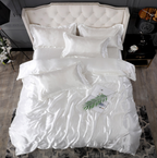 Bed Sheet Quilt Cover Naked Sleep Cool Silk Single Three Piece Set Pi-Mart
