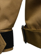 Men's Full Size Multi Buckle Water-Resistant Jacket Plus Size