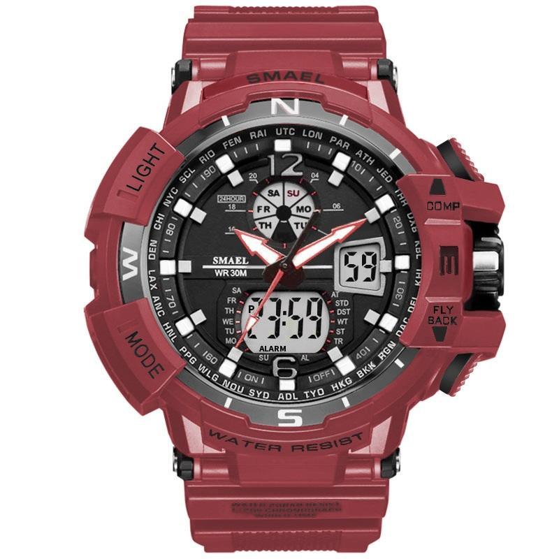 Modern Sport Watch For Men and Woman With LED Digital Quartz Display Men's Top Brand Luxury Digital-watch Relogio Masculino In Army Military Popular Design Waterproof 50M - SJB-DIAMOND ELITES