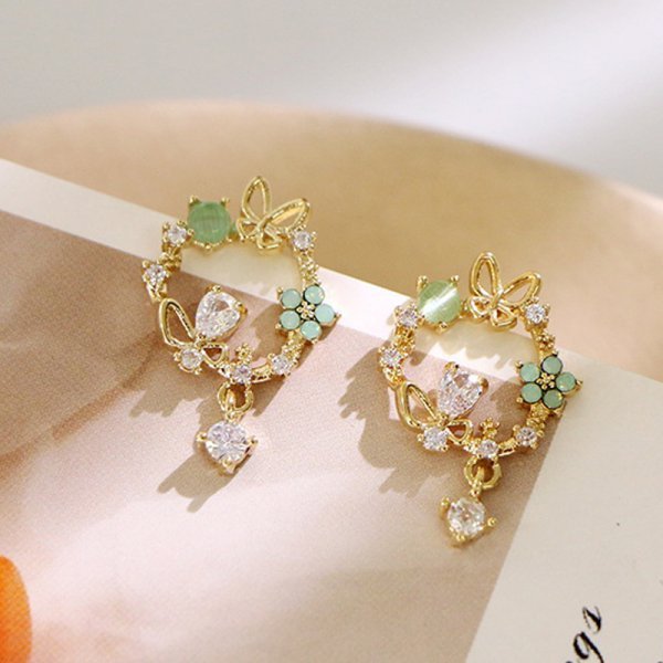 Christmas Snowflake Stud Earrings Pi-Mart