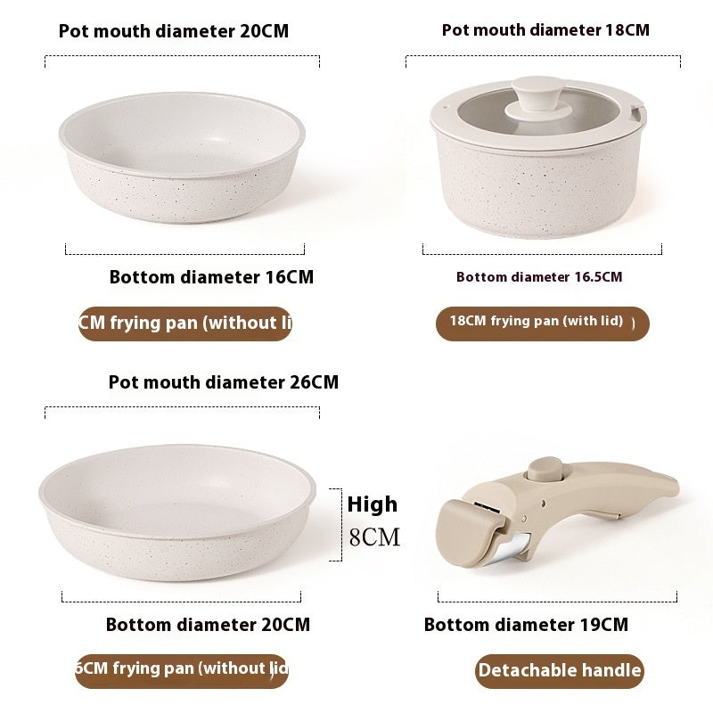 Removable Household Wok Pot Set Pi-Mart