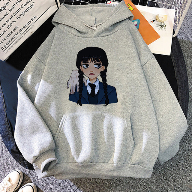 Neo-Gothic Printed Hoodie