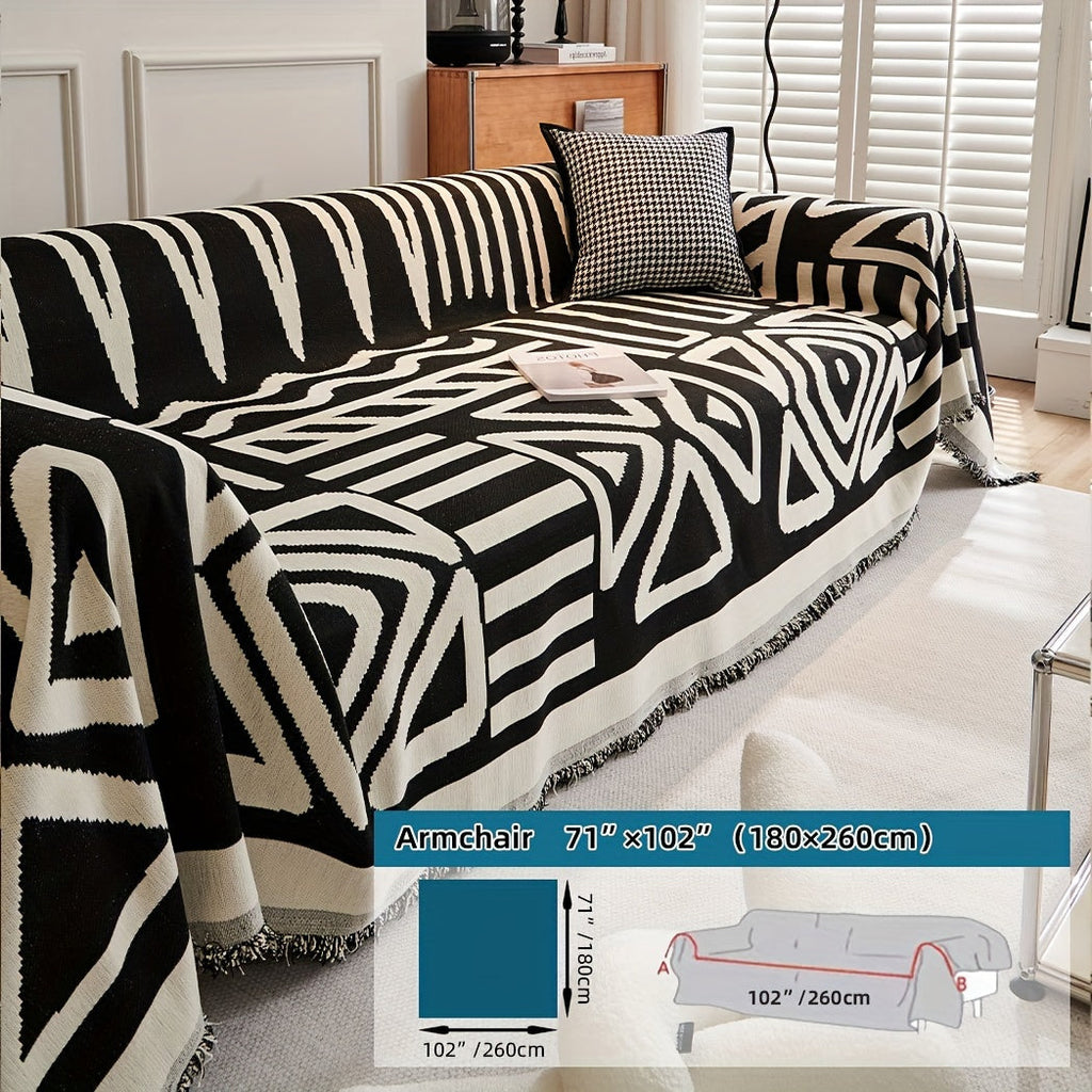 1pc Boho Style Sofa Cover, Anti Pet Scratch Couch Cover, Y Non-Slip Sofa Slipcover Furniture Protector, for Bedroom Living Room Home Decor Couch Cover Blanket Sofa Cover Blanket Sofa Throw Blanket