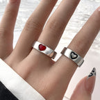 Heart-Shaped Couple Ring - SJB-DIAMOND ELITES