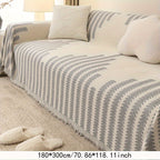 1pc Soft Chenille Sofa Protector - All-Season Universal Fit, Anti-Cat Scratch, Stain-Resistant, Plush Throw Blanket, Living Room and Bedroom Decor Essential - Easy Care, Machine Washable, and Durable Lootquake LLC