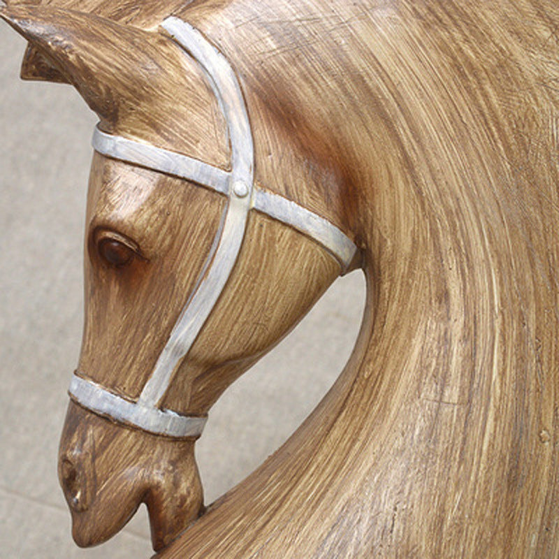 Nordic Texture Resin Crafts Horse Ornaments Lootquake LLC