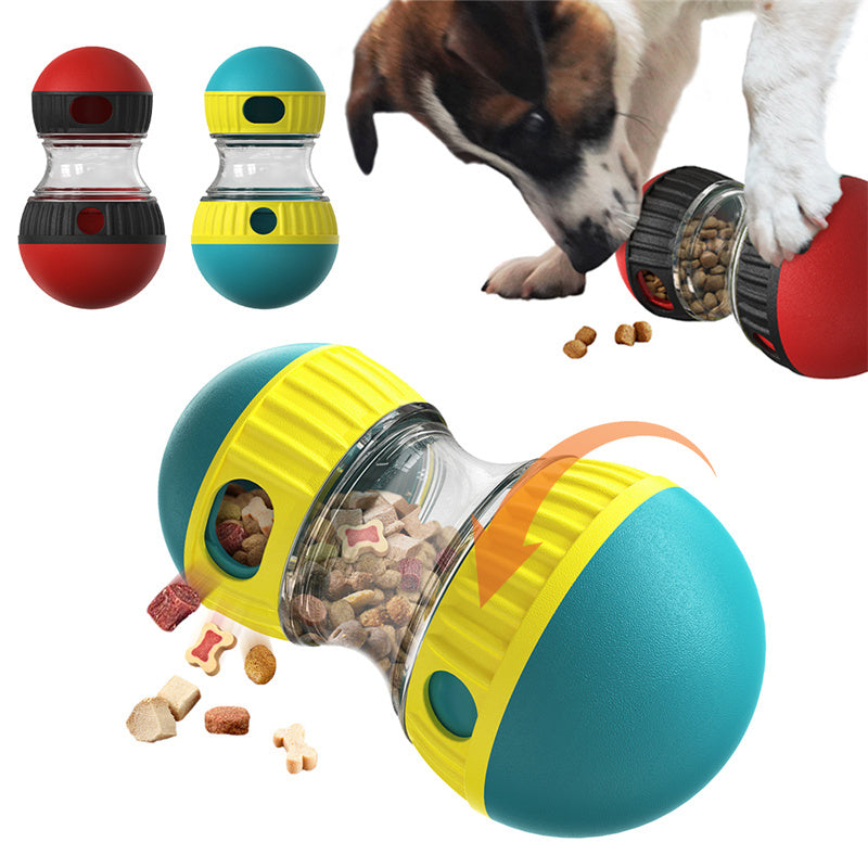 Food Dispensing Dog Toy Tumbler Leaky Food Ball Puzzle Toys Interactive Slowly Feeding Protect Stomach Increase Intelligence Pets Toy Pet Products Pi-Mart
