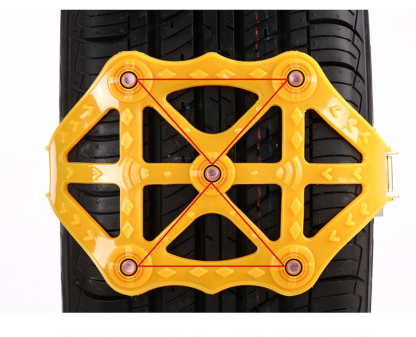 Emergency Tire Snow Chain Double Buckle Pi-Mart