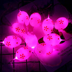 Colorful Flower Dot Easter Egg String Lights Pi-Mart