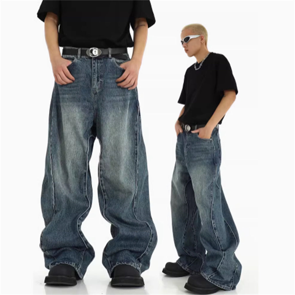 American High Street Heavyweight Irregular  Jeans Lootquake LLC