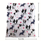 1pc Super Soft Cute Dog Fleece Blanket - Ultra-Cozy, Lightweight & Warm - Premium Flannel Throw for Couch, Bed & Sofa - Stylish Living Room Decor Accent Lootquake LLC