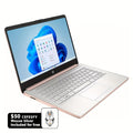 HP 14" Ultral Light Laptop Computer, 4GB RAM, 256GB Storage128GB EMMC+ 128GB SD Card, Intel Quad-Core N4120, Anti-Glare HD Display, Webcam, Windows 11 Home In S Mode With Cefesfy Gaming Mouse
