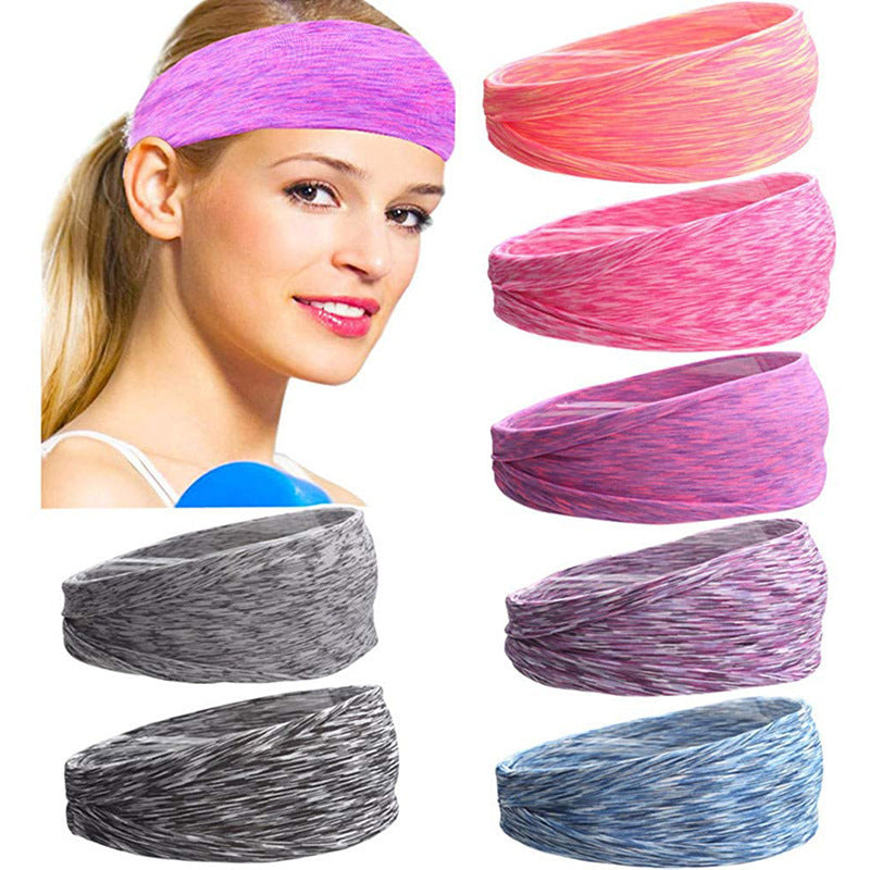 Hairband Sweat-absorbent Solid Color Fashion Yoga Pi-Mart