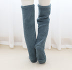 Over Knee High Fuzzy Long Socks Winter Warm Cold Leg Knee Joint Cold-proof Stockings Home Floor Sleeping Socks Pi-Mart