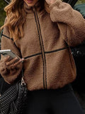 Cozy Sherpa Fleece Zip-Up Jacket