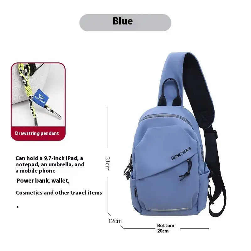 Crossbody Bag Small Shoulder Bag Men's Chest Bag