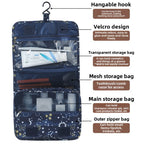 Visible Toiletry Bag Multifunctional Large Capacity Waterproof Cosmetic Bag, Business Travel Portable Dry and Wet Separation Bathroom Hook Wash Bag, Storage Bag - SJB-DIAMOND ELITES