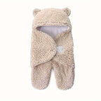 1pc Velvet Sleeping Bag, Cute Bear Shape Wrap Blanket, Christmas, Halloween, Thanksgiving Gift Lootquake LLC