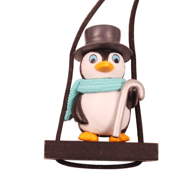 Swing Sled Penguin Car Pendant - SJB-DIAMOND ELITES