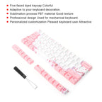 PBT Mechanical Keycaps with Cherry Blossom Design - SJB-DIAMOND ELITES