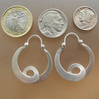 Simple Geometric Gypsy Curved Metal Ear Ring Pi-Mart