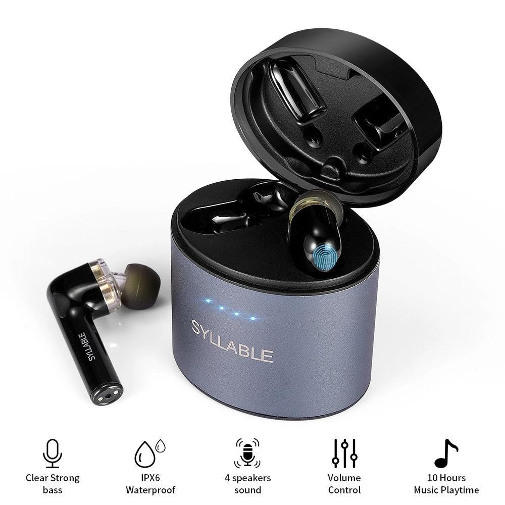 Modern Luxury Original Bluetooth V5.0 Bass Earphones Wireless Headset Noise Reduction  Volume Control Earbuds - SJB-DIAMOND ELITES