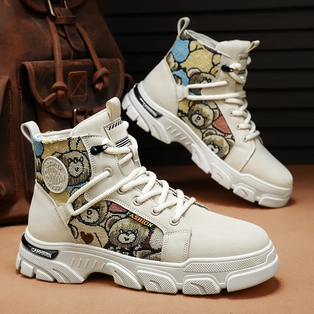 CYYTL Mens Boots Winter Shoes Pi-Mart