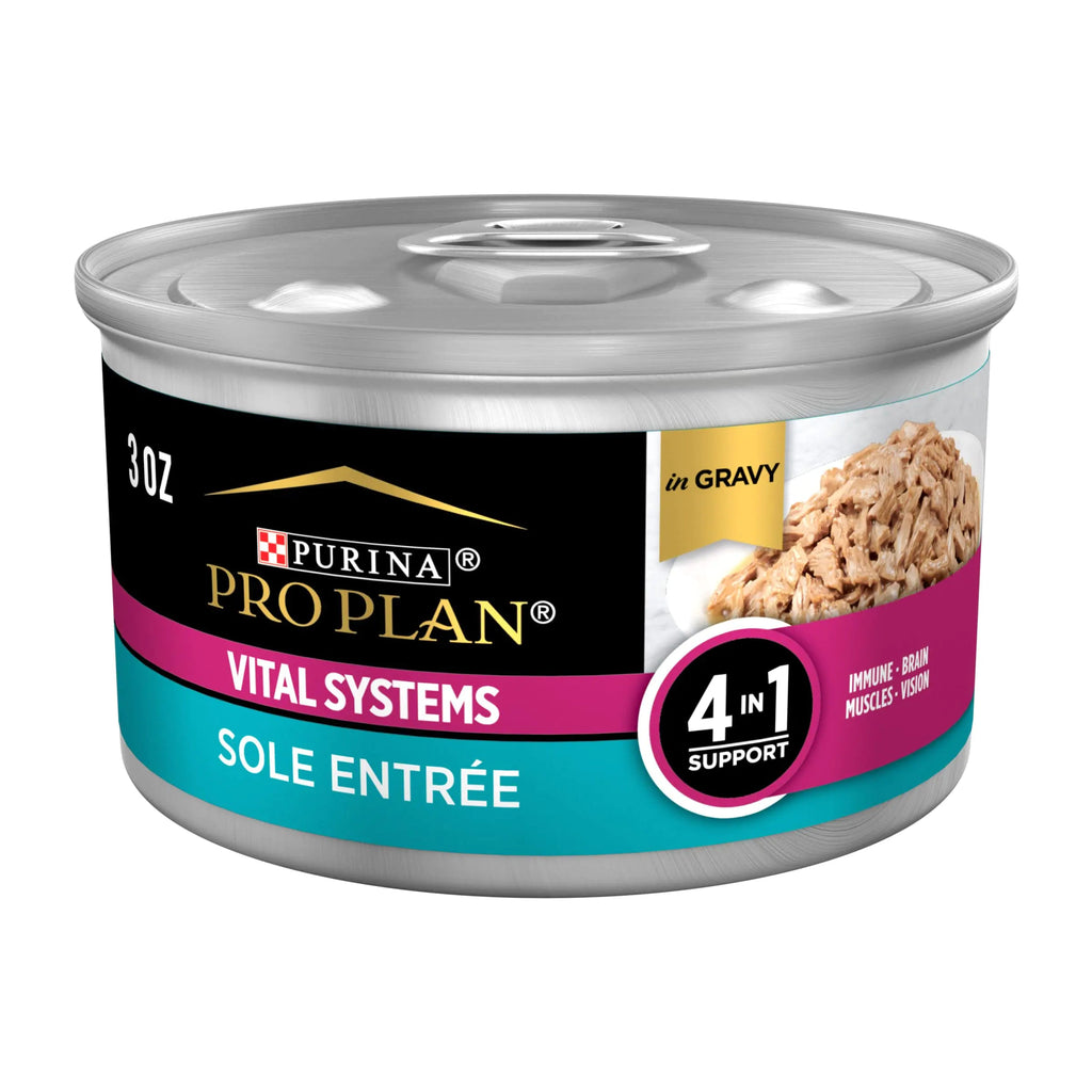 Purina Pro Plan Wet Cat Food Vital Systems Sole Entree in Wet Cat Food Gravy 4-in-1 Immune Brain Muscle and Vision - (Pack of 24) 3 oz. Cans Lootquake LLC