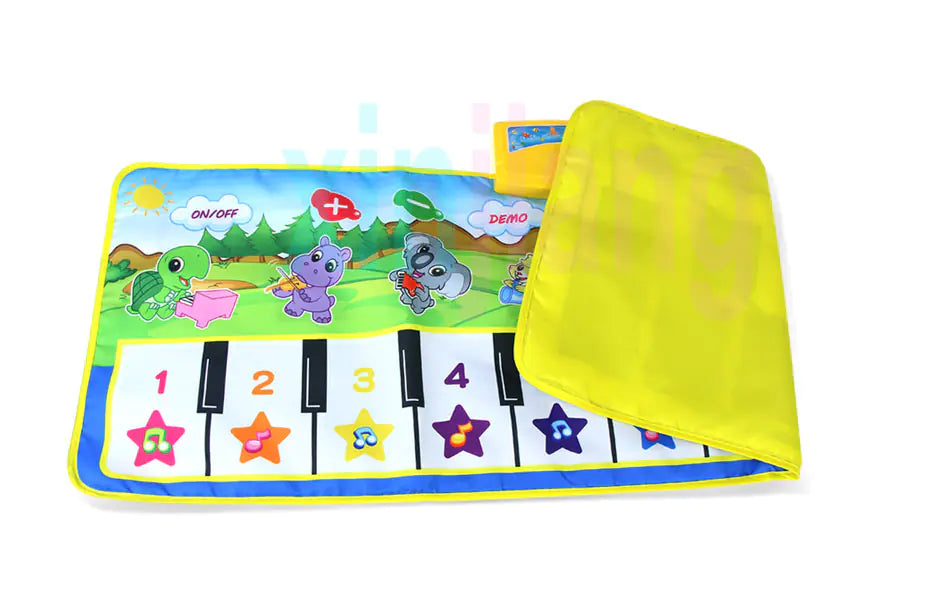 Multifunctional Music Piano Mat for Kids, Green Pi-Mart