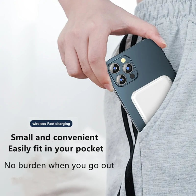 5000mAh Magnetic Wireless Power Bank Phone Charger For iphone 13 12 13Pro 12Pro Max Pi-Mart