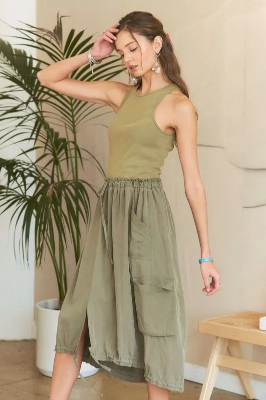 New Drawstring Sleeveless Washed Dress For Women – Casual, Stylish, Unique, Comfortable, Effortlessly Chic Stevvex