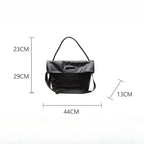 Simple retro brown soft leather commuter hobo bag, shoulder tote bag, design crossbody bag autumn and winter shoulder bag women - SJB-DIAMOND ELITES