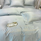 Tencel Quilt Cover Embroidered European Washed Cotton Four-piece Set Pi-Mart
