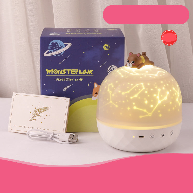 Children's Bedroom Dream Rotating Gypsophila Projection Lamp Pi-Mart