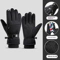 Fleece-lined Thick Waterproof And Cold-resistant Gloves Pi-Mart