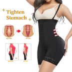 High Waisted Body Pants Crotch Zipper Tummy Lifting Pants Waist Trimming Shapewear Bodysuit Enhancement - SJB-DIAMOND ELITES
