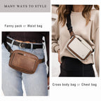 Women's Belt Bag – Mini Portable Crossbody Fanny Bag with Adjustable Shoulder Strap, Faux Leather Waist Bag for Travel & Sports – Stylish and Functional - SJB-DIAMOND ELITES