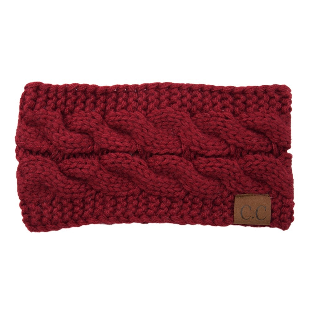 European And American Knitted Hairband Wool Variegated Pi-Mart