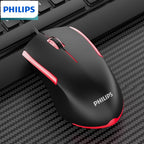 Wired Gaming Mouse with LED Backlight, 1200 DPI Optical Sensor, Ergonomic Design, ESports Games Theme, Right-Hand Orientation, Non-Slip Silicone Rollers, Battery-Free Operation for Windows/PC/Mac/Laptop
