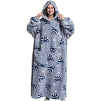 1pc Oversized Cartoon Hooded Blanket Sweatshirt, Ultra Cozy Wearable Fleece Throw for Adults, Extra Warm and Soft Pullover for Lounging, Gift Idea Lootquake LLC