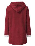 Full Size Pocketed Long Sleeve Hooded Toggle Jacket – Stylish & Functional Outerwear for Women Stevvex