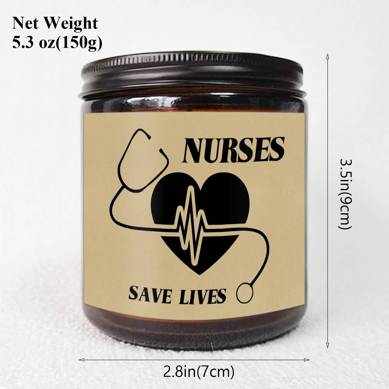 Lavender Scented Candle 5.3oz - Perfect Nursing Appreciation Gift for Men & Women, Ideal for Nurse Practitioners, Paramedics, Students - Unique Present for Birthdays, Thanksgiving, Graduation Lootquake LLC
