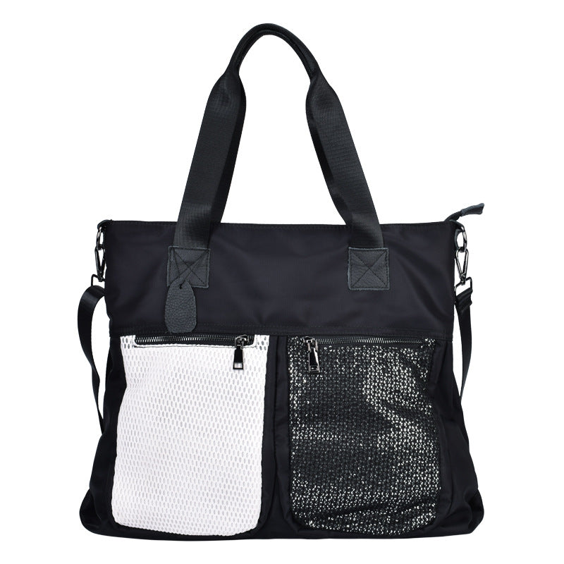 Large Shoulder Bag Simple Leisure Big Bag Nylon Mesh Shoulder Detachable Shoulder strap  hobo SHOMICOBOUTIQUE