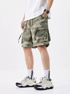 Men's Plus Size Camo Cargo Shorts