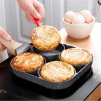 Four Hole Omelette Pan, Non-stick Pan Pi-Mart