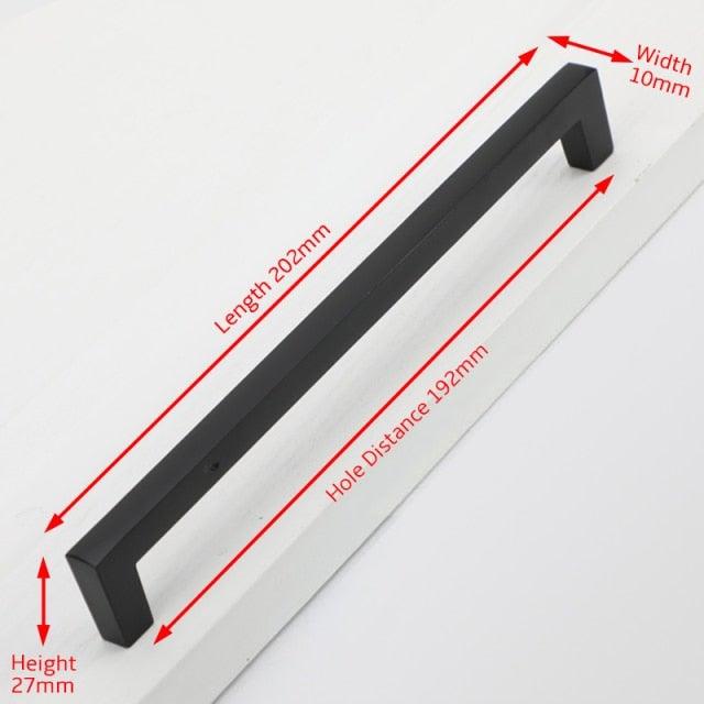 Cabinet Handles Kitchen Door Handles Drawer Knobs Aluminum Alloy Wardrobe Door Handles Brushed Modern Style Hardware  Stainless Steel Kitchen Cabinet Pulls For Kitchen Cabinet Drawer Door Cupboard Decorative Modern Hardware For Cabinet Stevvex
