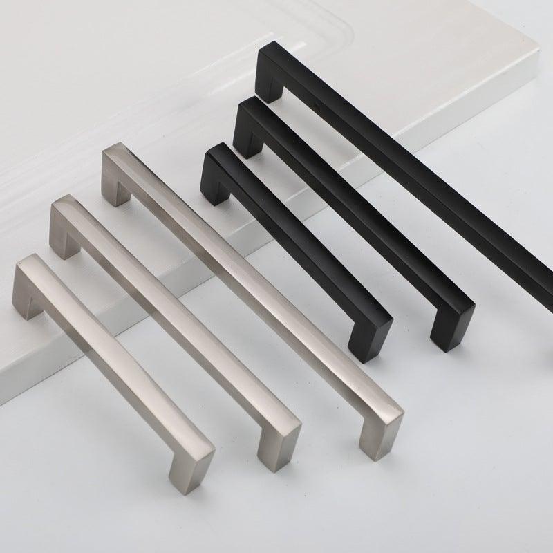 Cabinet Handles Kitchen Door Handles Drawer Knobs Aluminum Alloy Wardrobe Door Handles Brushed Modern Style Hardware  Stainless Steel Kitchen Cabinet Pulls For Kitchen Cabinet Drawer Door Cupboard Decorative Modern Hardware For Cabinet Stevvex
