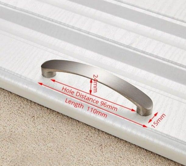 Cabinet Handles Kitchen Door Handles Drawer Knobs Aluminum Alloy Wardrobe Door Handles Brushed Modern Style Hardware  Stainless Steel Kitchen Cabinet Pulls For Kitchen Cabinet Drawer Door Cupboard Decorative Modern Hardware For Cabinet Stevvex