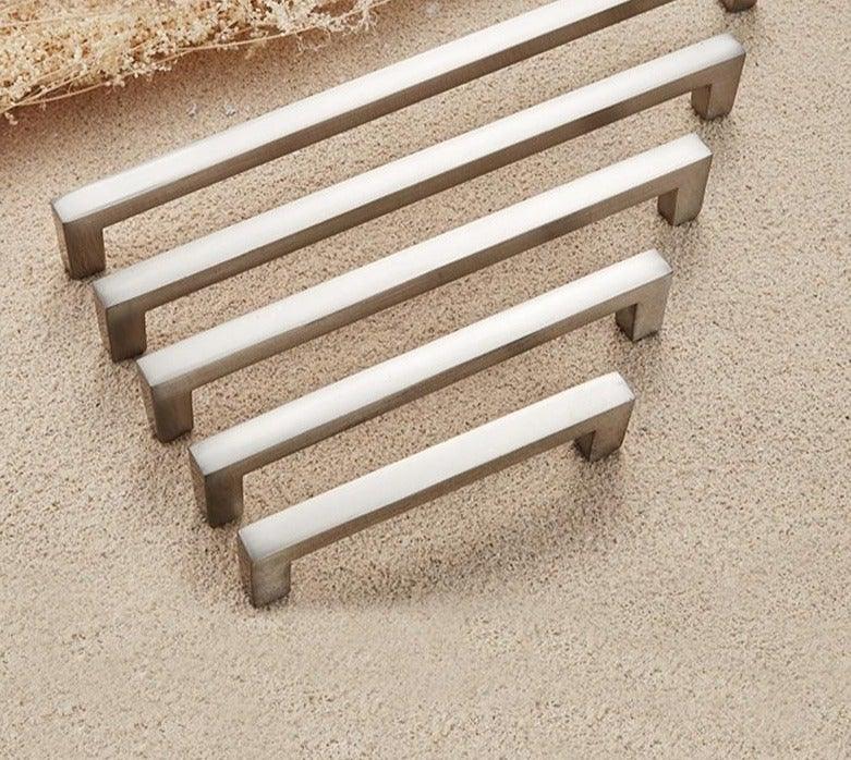 Cabinet Handles Kitchen Door Handles Drawer Knobs Aluminum Alloy Wardrobe Door Handles Brushed Modern Style Hardware  Stainless Steel Kitchen Cabinet Pulls For Kitchen Cabinet Drawer Door Cupboard Decorative Modern Hardware For Cabinet Stevvex